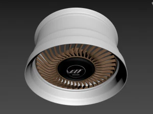 Work Carving 40 custom wheel 3D Model