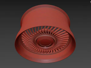 Work Carving 40 custom wheel 3D Model