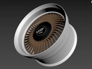 Work Carving 40 custom wheel 3D Model