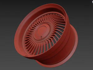 Work Carving 40 custom wheel 3D Model