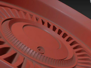 Work Carving 40 custom wheel 3D Model