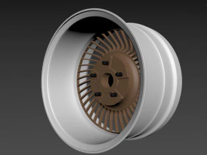 Work Carving 40 custom wheel 3D Model