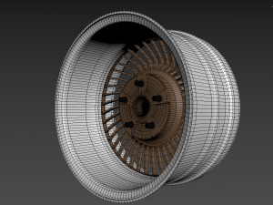 Work Carving 40 custom wheel 3D मॉडल