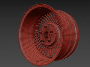 Work Carving 40 custom wheel 3D Model