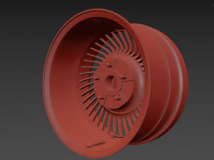 Work Carving 40 custom wheel 3D Model