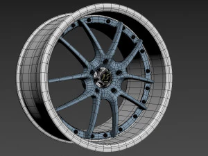 WORK VS-SS Wheel 3D Model