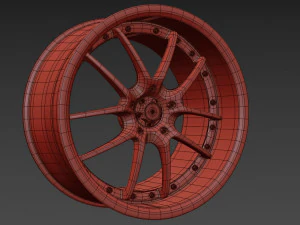 WORK VS-SS Wheel 3D Model