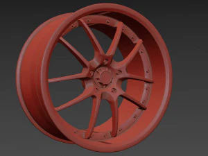WORK VS-SS Wheel 3D Model