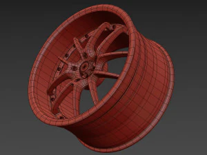 WORK VS-SS Wheel 3D Model