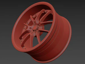 WORK VS-SS Wheel 3D Model