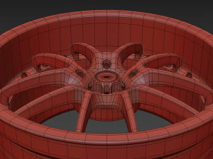 WORK VS-SS Wheel 3D Model