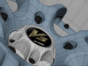 WORK VS-SS Wheel 3D Model