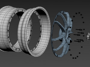 WORK VS-SS Wheel 3D मॉडल