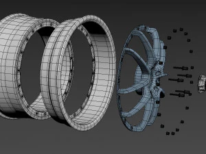WORK VS-SS Wheel 3D Model