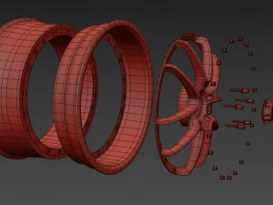 WORK VS-SS Wheel 3D Model