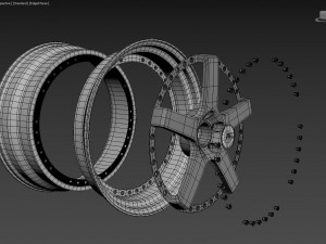 SSR Professor SP4 Wheel 3D 模型