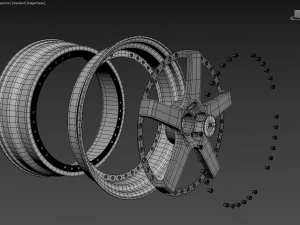 SSR Professor SP4 Wheel 3D Model