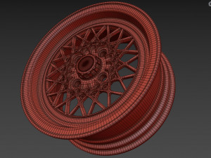 BBS Mahle Custom Wheel 3D Model