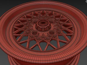 BBS Mahle Custom Wheel 3D Model