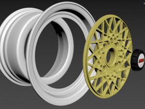 BBS Mahle Custom Wheel 3D Model