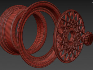 BBS Mahle Custom Wheel 3D Model