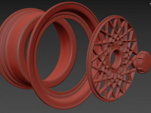 BBS Mahle Custom Wheel 3D Model
