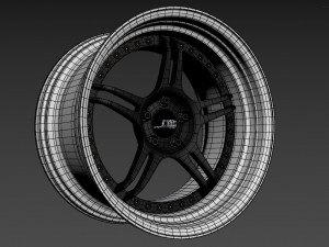 SSR Professor SPX custom wheel 3D Model