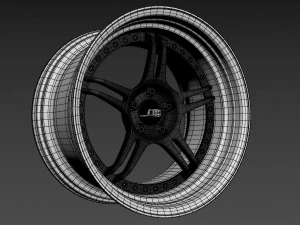 SSR Professor SPX custom wheel 3D Model