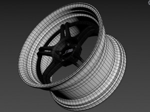 SSR Professor SPX custom wheel 3D Model