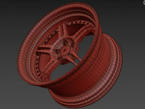 SSR Professor SPX custom wheel 3D Model