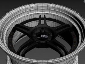 SSR Professor SPX custom wheel 3D Model