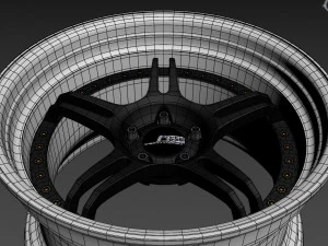 SSR Professor SPX custom wheel 3D Model