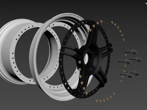 SSR Professor SPX custom wheel 3D Model