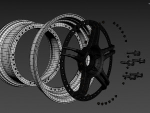 SSR Professor SPX custom wheel 3D Model