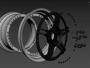 SSR Professor SPX custom wheel 3D Model