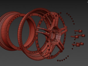 SSR Professor SPX custom wheel 3D Model