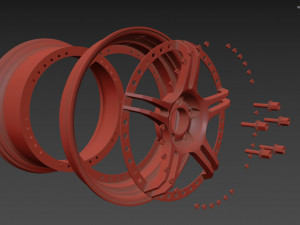 SSR Professor SPX custom wheel 3D Model