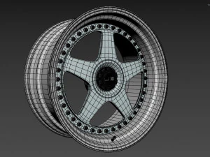 SSR Professor SP6 Wheel 3D Model