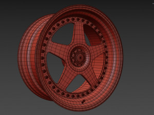 SSR Professor SP6 Wheel Modello 3D