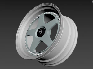 SSR Professor SP6 Wheel 3D Model