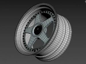 SSR Professor SP6 Wheel 3D Model