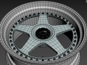 SSR Professor SP6 Wheel 3D Model