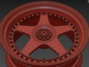 SSR Professor SP6 Wheel 3D Model