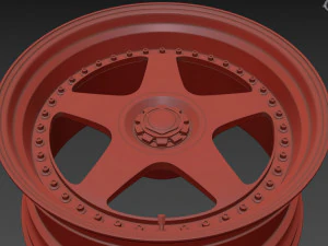 SSR Professor SP6 Wheel 3D Model