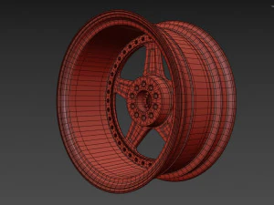 SSR Professor SP6 Wheel 3D Model