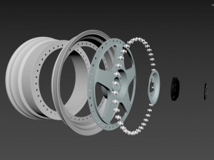 SSR Professor SP6 Wheel Modello 3D