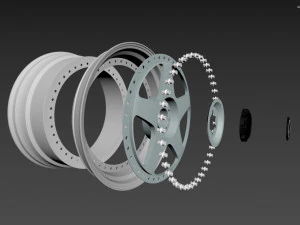 SSR Professor SP6 Wheel 3D Model