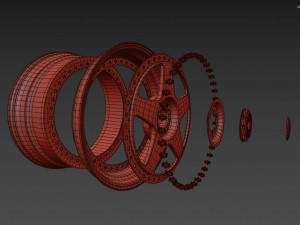 SSR Professor SP6 Wheel Modello 3D