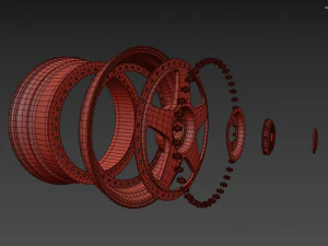 SSR Professor SP6 Wheel 3D Model