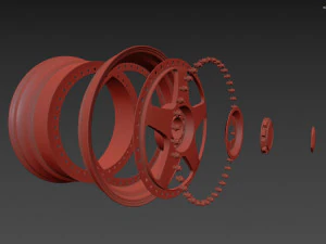 SSR Professor SP6 Wheel 3D Model